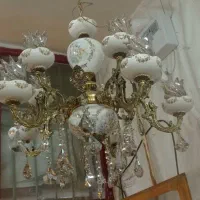 انواع لوستر و وسایل برنزی|لوستر و چراغ آویز|خمین, |دیوار