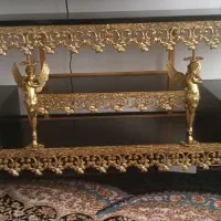 میز تلویزیون آیینه و شمعدان