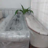 مبلمان ۸ نفره + میز ناهار خوری ۶ نفره|مبلمان خانگی و میز عسلی|ابریشم, |دیوار