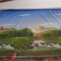 پرده عمودی طرح دار