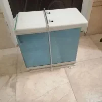 سطل زباله کابینتی مدل دومخزنی
