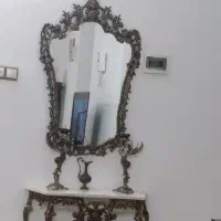 آیینه و شمعدان برنز