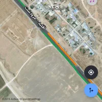 زمین کنار جاده اصلی رامجرد