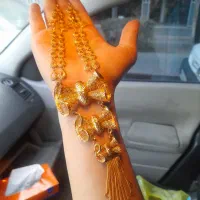 سرویس گردنبند نقره فیوژن آبکاری طلا (طرح طلا)