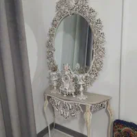آینه و شمعدان در حد نو