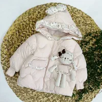 کاپشن بچگانه عروسکی/گرم و نرم/وارداتی اروپا