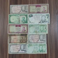 40 برگ اسکناس متنوع پهلوی به همراه 30 برگ هدیه|کلکسیون سکه، تمبر، اسکناس|اراک, |دیوار