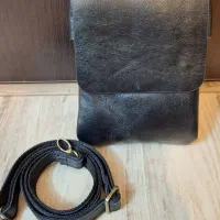 کیف دوشی چرم مشکی