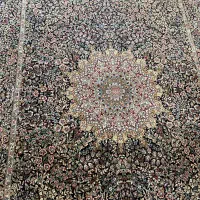 فرش ۱۵۰۰ شانه جفت سورمه ای