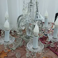 ۳ عدد لوستر کریستالی سالم، قیمت مناسب|لوستر و چراغ آویز|مشگین شهر, |دیوار