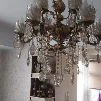 لوستر برنز ۶ شاخه ۱۲ شعله