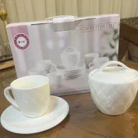 ست فنجان و دیس کباب برند b.v.k