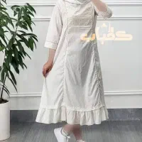 پیراهن ساحلی نخی کورتای وارداتی