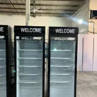 )یخچال سوپرمارکت فروشگاهی ایستاده فریزر با استیکر