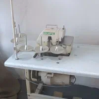 چرخ خیاطی راسته دوز و سر دوز 5 نخ در حد نو