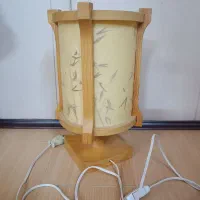 آباژور چوبی با کاغذ پاپیروس