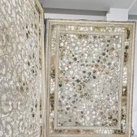 فرش۱۲۰۰شانه تراکم ۳۶۰۰جدید طلاکوب رنگبندی جدید|فرش|شیراز, قلات|دیوار