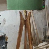 آباژور ایستاده چوبی سالنی هدیه روز مادر و زن|چراغ خواب و آباژور|صباشهر, |دیوار