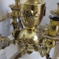 لوستر برنز نو چهار شاخه   استفاده نشده|لوستر و چراغ آویز|تبریز, |دیوار