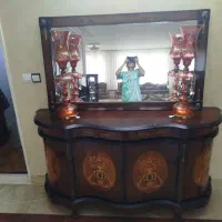 میز وکنسول با آینه وبدون شمدانی