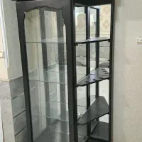 بوفه وآینه چوبی ویترینی