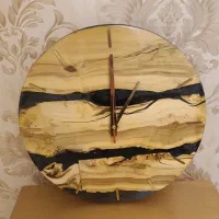 ساعت چوبی مدرن و لوکس نو وآکبند