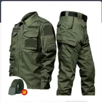 لباس تاکتیکال سبز سایز بزرگ