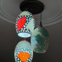 لوستر سه تایی و دیوارکوب