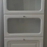 کتابخانه سه طبقه با چوب ممبران