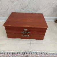 چمدون چوبی قاشق چنگال