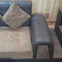 مبل ال ۶ نفره به همراه پاف و میز بار|مبلمان خانگی و میز عسلی|تهران, تهرانپارس شرقی|دیوار