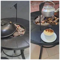 میز آتشدان و نیمکت چوب روس|بخاری، هیتر، شومینه|شیراز, فرگاز|دیوار