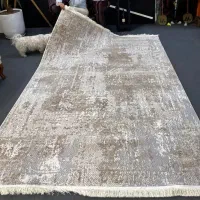 فرش. مدرن وینتیج کرم نسکافه ای