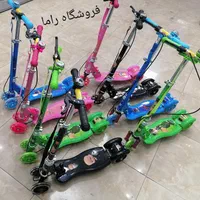 اسکوتر اسکیت چراغدار فلزی ترمزدار زنگدار آکبند|دوچرخه، اسکیت، اسکوتر|تبریز, |دیوار