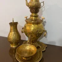 سماور زغالی برنجی|سماور، چایساز، قهوهساز|مشهد, شهرک لشکر (شهرک غرب)|دیوار