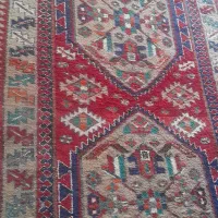 کناره دست بافت قدیمی|فرش|مهریز, |دیوار