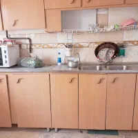 چهار و نیم متر کابینت تمام mdf همراه سینک وهود