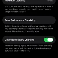 گوشی ایفون۱۴نونو باتری۱۰۰