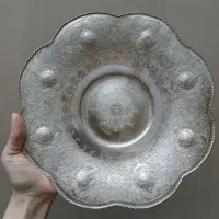 سینی نقره قلم ریز