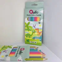 مداد رنگی ۱۲ عددی پاستیلی Quilo
