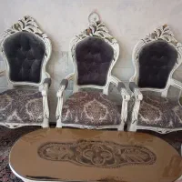 مبل سلطنتی ۹نفره طوسی