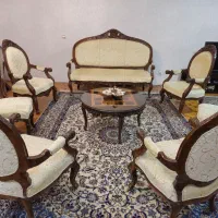 مبل استیل ۹ نفره چوب گردو بسیار محکم