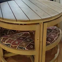 میز غذاخوری چوبی