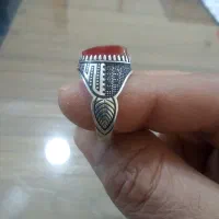 انگشتر نقره  عقیق با کاغذ خرید