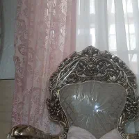 پرده والان دو عدد صورتی|پرده، رانر، رومیزی|چهارباغ, |دیوار