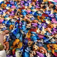 انواع  پارچه شال سه بعدی و عروسکی