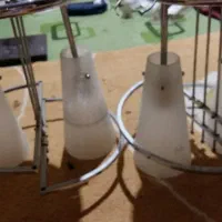 لوستر فلزی شیک وتمیز