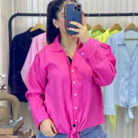 شومیز جلو گره ای رنگی (فقط عمده)