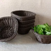 سبد سبزی دست بافت