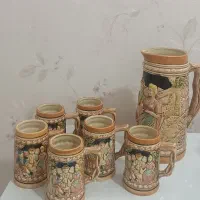 پارچ لیوان عتیقه ژاپنی